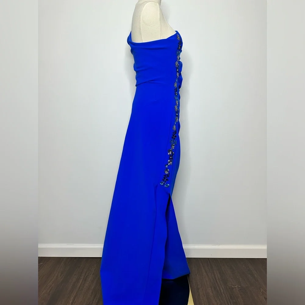 Chiari Boni Lianette One-Shoulder Embellished Gown - Picture 8 of 13
